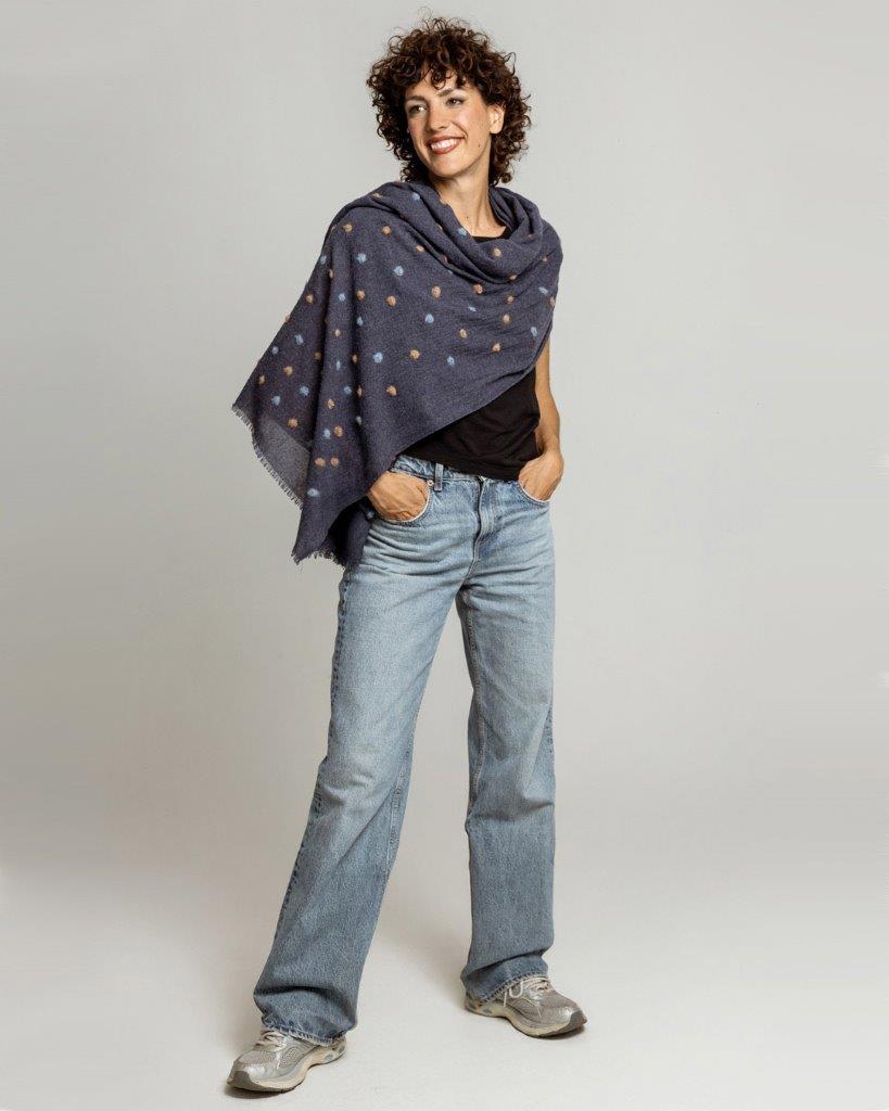 BERNINI BLU - Sciarpa Unisex in misto lana