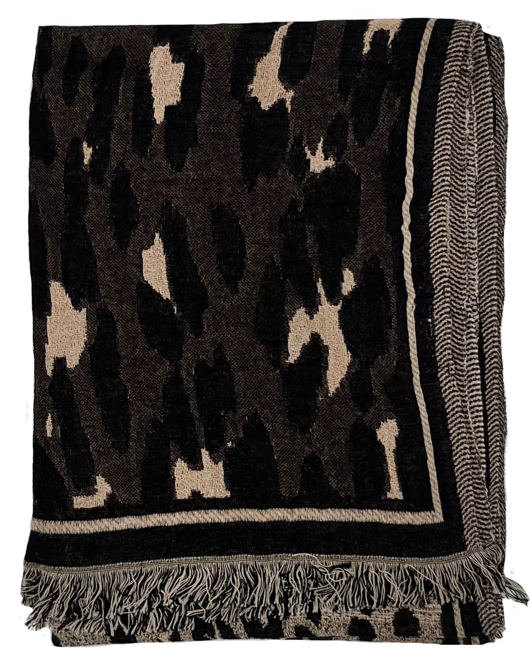 LAR NERO - Sciarpa Jacquard