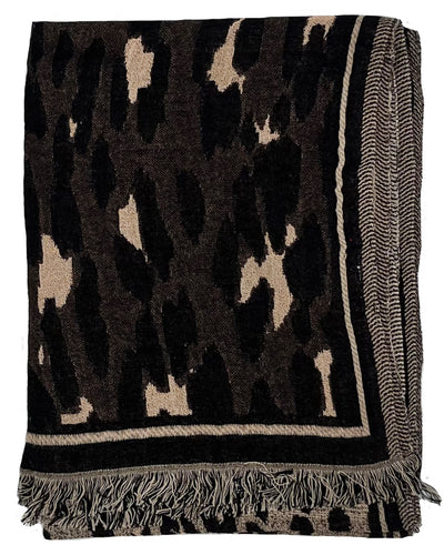 LAR NERO - Sciarpa Jacquard