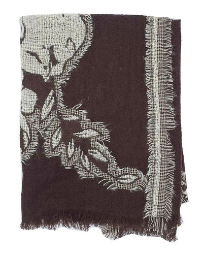 LOVAS MARRONE - Sciarpa Jacquard