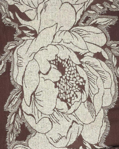 LOVAS MARRONE - Sciarpa Jacquard