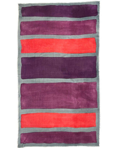 ROTHKO ROSSO - Sciarpa Dipinto a mano in lana