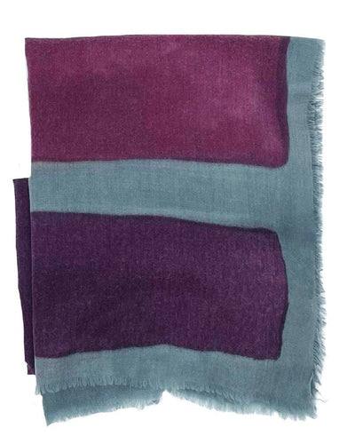 ROTHKO ROSSO - Sciarpa Dipinto a mano in lana