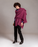 STAR colore BORDEAUX - Sciarpa Unita in Cachemire