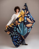 WILDE BLU - Sciarpa dipinta a mano - Ordi.to Accessori