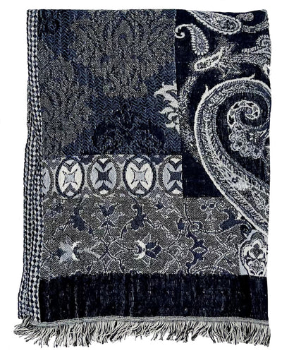 FUSINE BLU - Sciarpa Jacquard