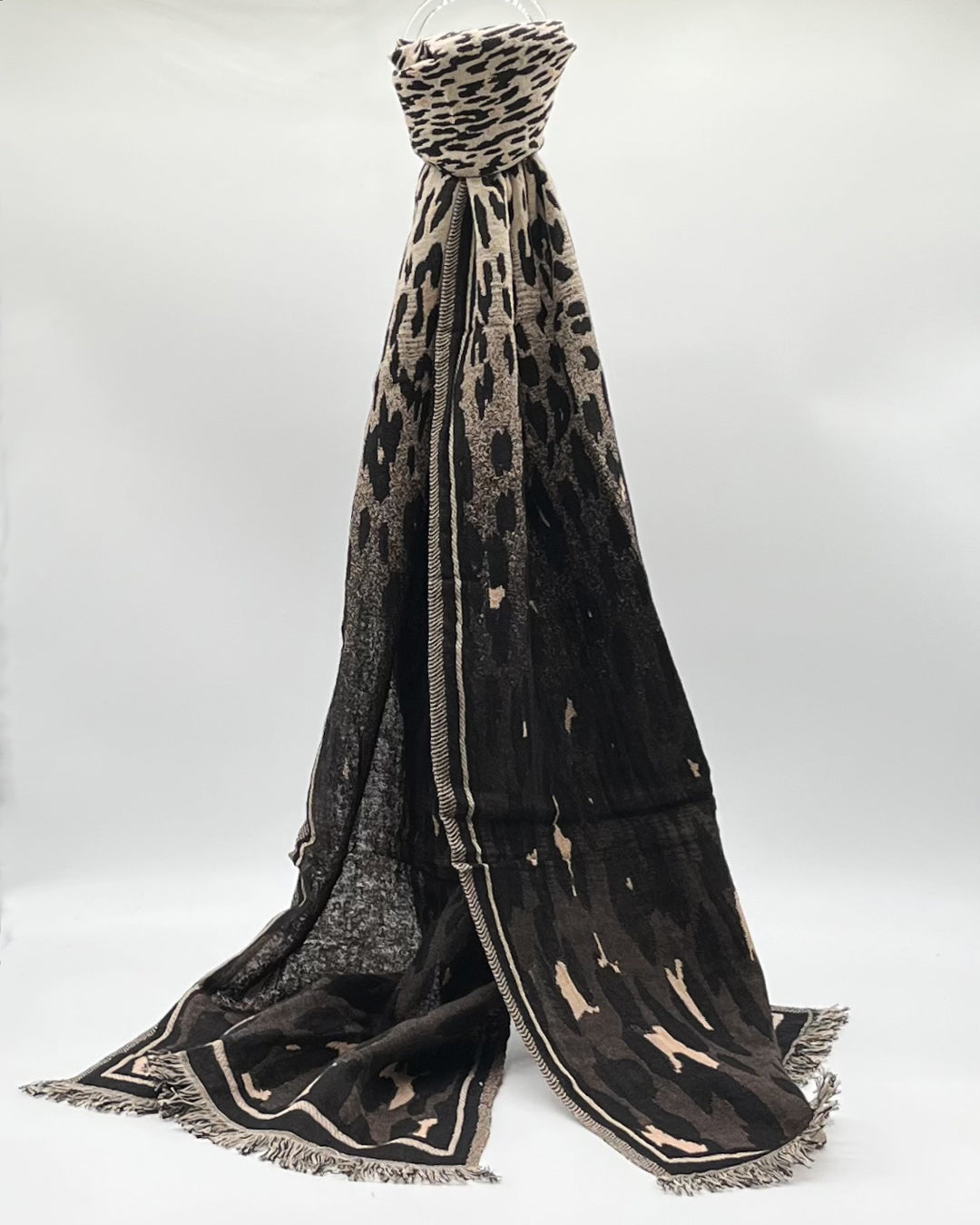 LAR NERO - Sciarpa Jacquard