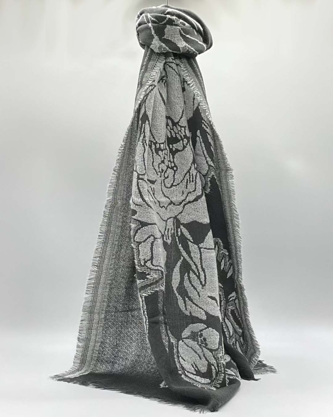 LOVAS GRIGIO - Sciarpa Jacquard