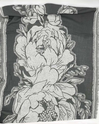 LOVAS GRIGIO - Sciarpa Jacquard