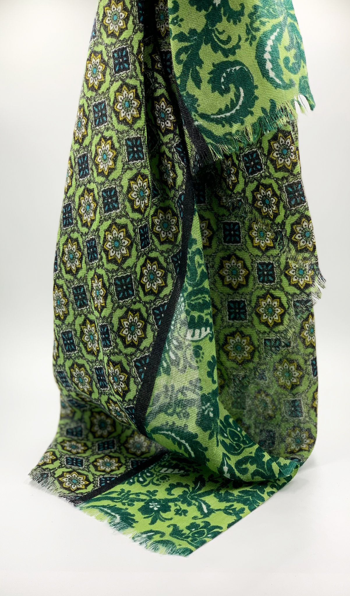 MIRO' VERDE - Sciarpa Unisex in lana